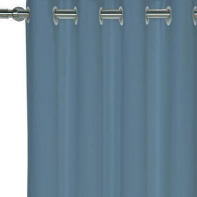 Grommet Curtains 1 Piece - Aqua Blue
