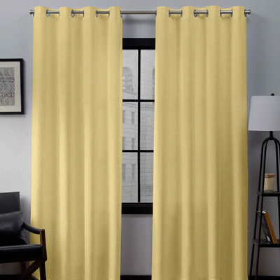 Grommet Curtains 1 Piece - Beige