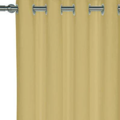 Grommet Curtains 1 Piece - Beige