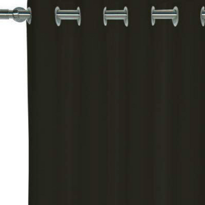 Grommet Curtains 1 Piece - Black