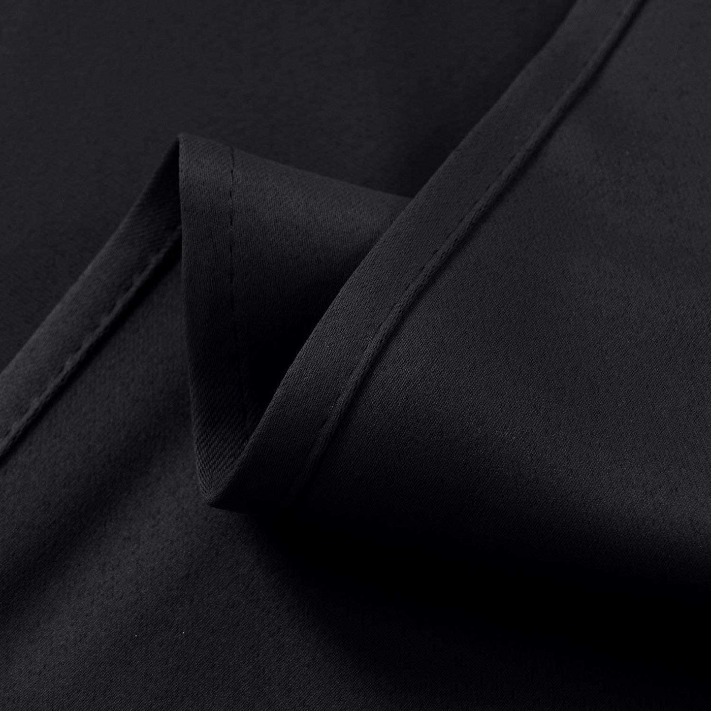 Goblet Pleat Curtain 1 Piece - Black