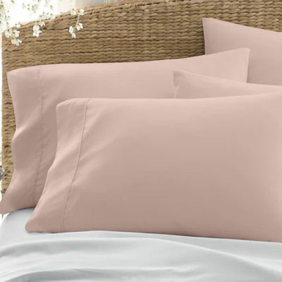 Set Of 2 - 300 TC Egyptian Cotton Pillow Covers - Blush