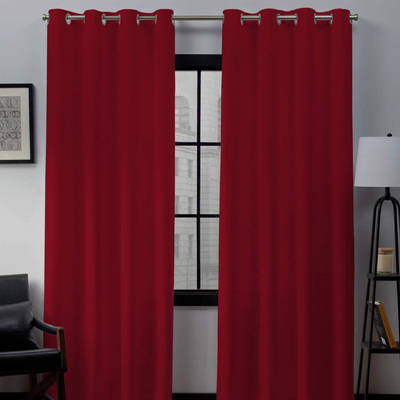 Grommet Curtains 1 Piece - Burgundy