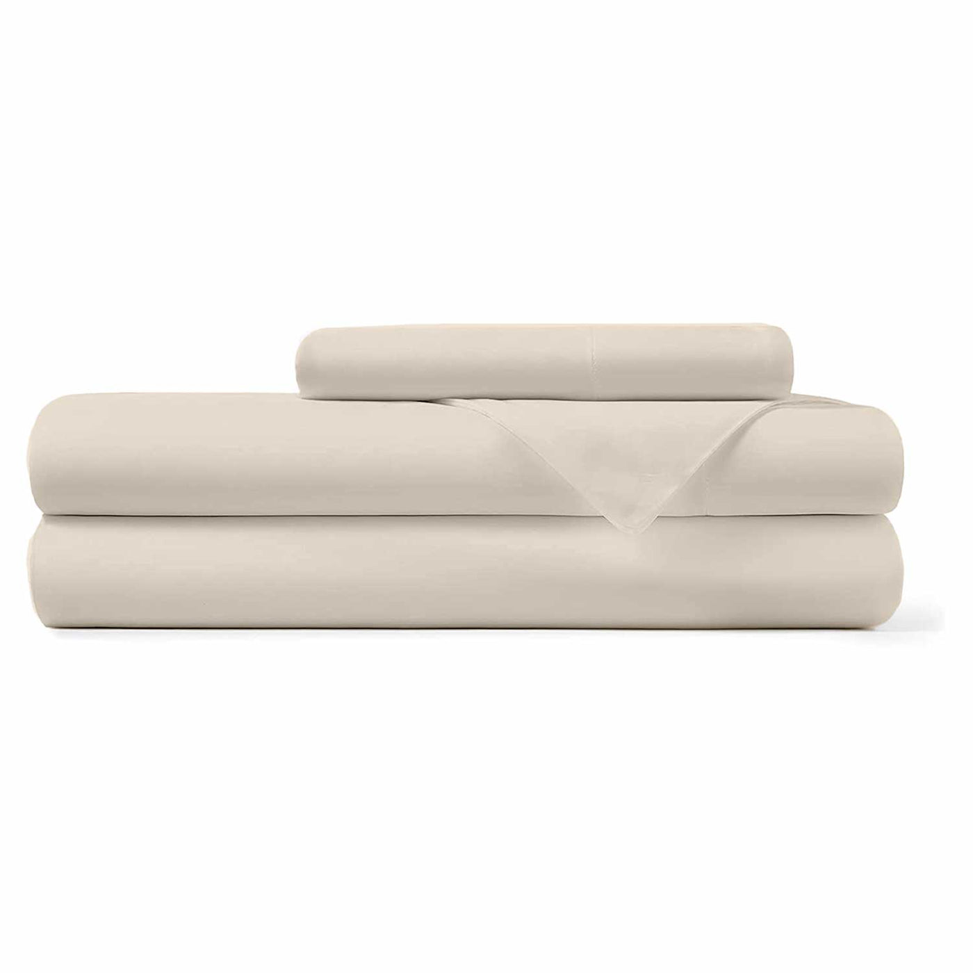 SOFT & COOLING TENCEL FITTED BED SHEET SET - IVORY
