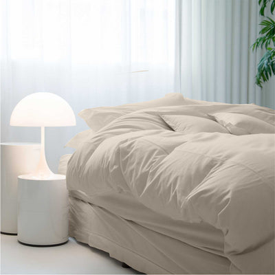 SOFT & COOLING TENCEL DUVET COVER SET - IVORY