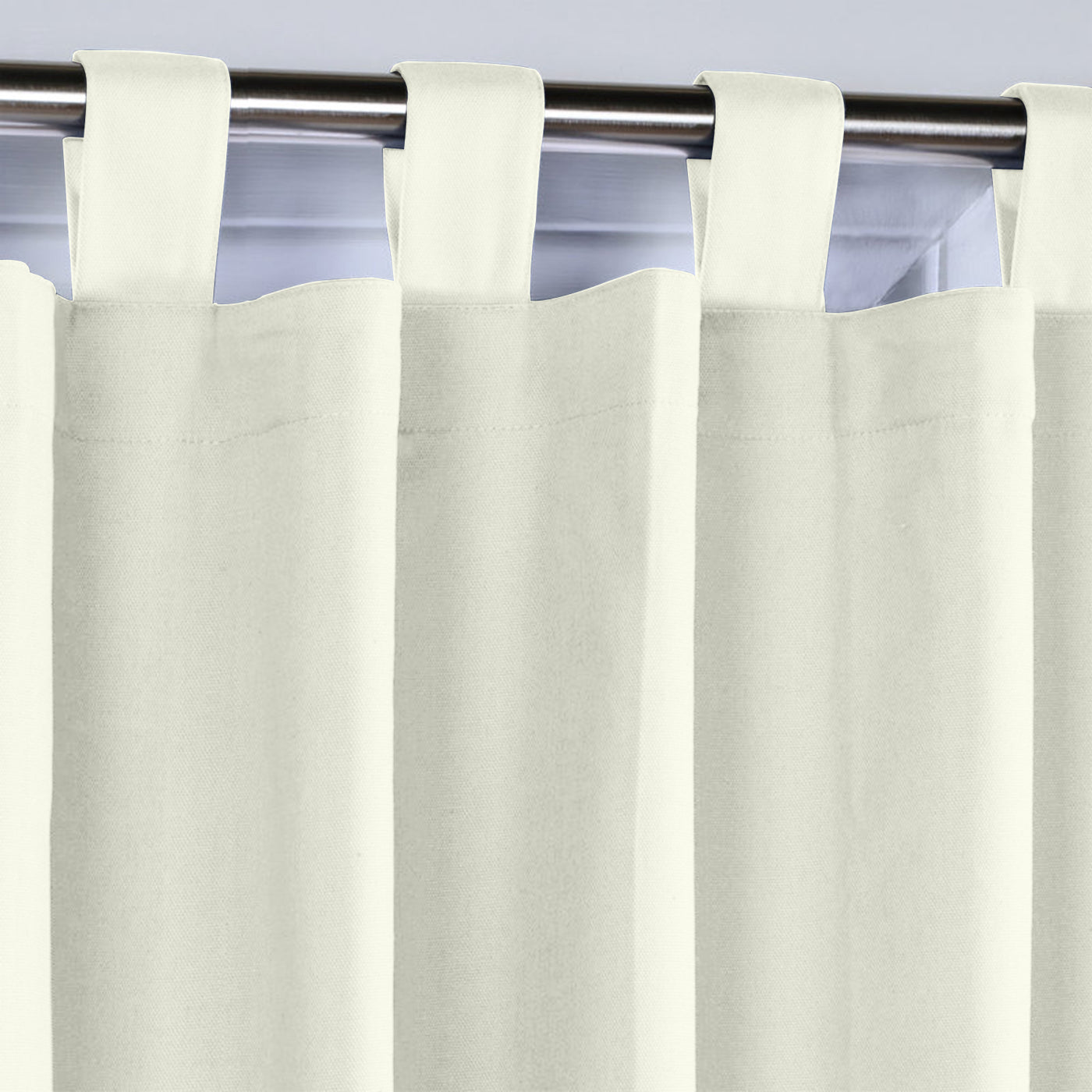 Tab Top 100% Blackout Curtain 1 Piece - Ivory