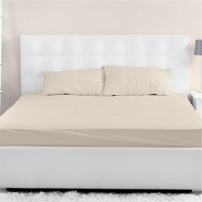 SOFT & COOLING TENCEL FITTED BED SHEET SET - IVORY