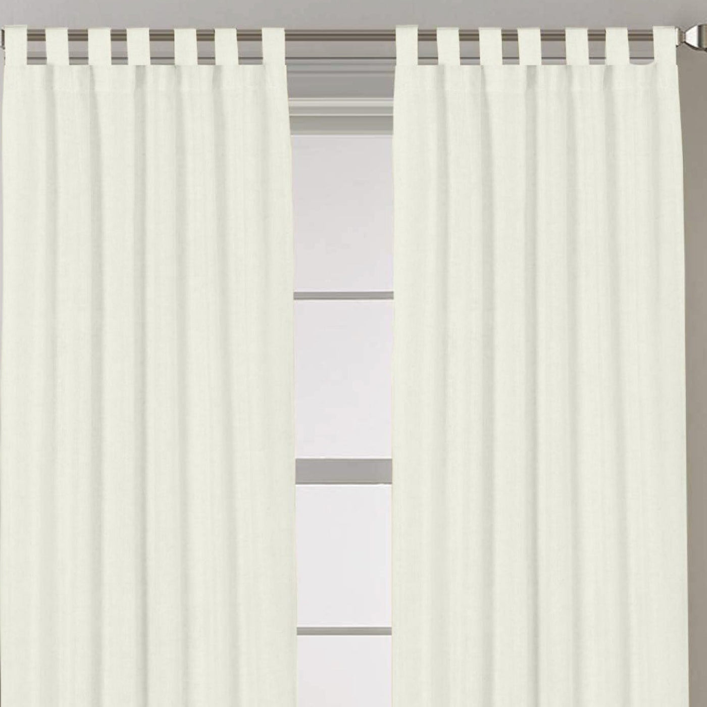 Tab Top Semi-Blackout Curtain 1 Piece - Ivory