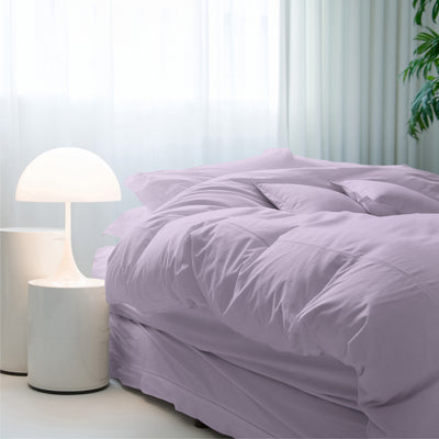 SOFT & COOLING TENCEL DUVET COVER SET - LILAC