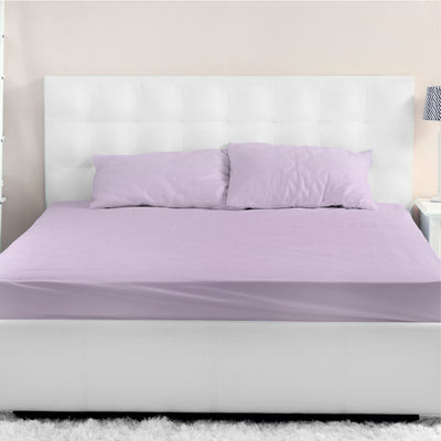 SOFT & COOLING TENCEL FITTED BED SHEET SET - LILAC