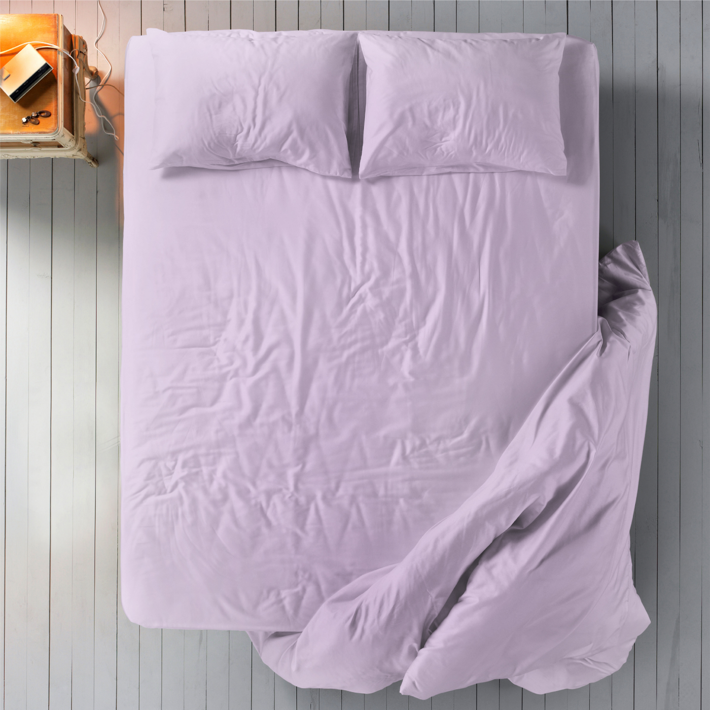 SOFT & COOLING TENCEL DUVET COVER SET - LILAC