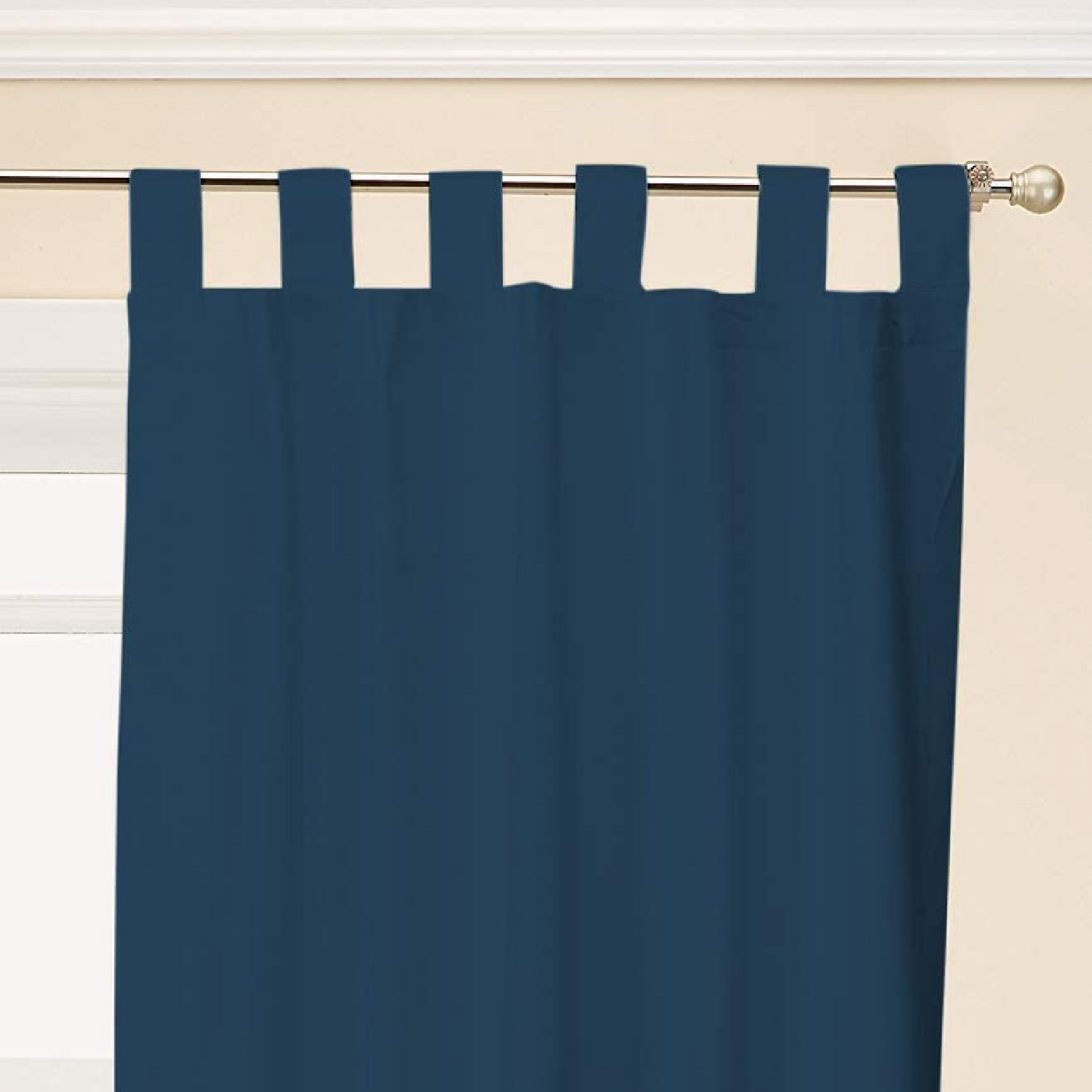 Tab Top Curtain 1 Piece - Navy Blue