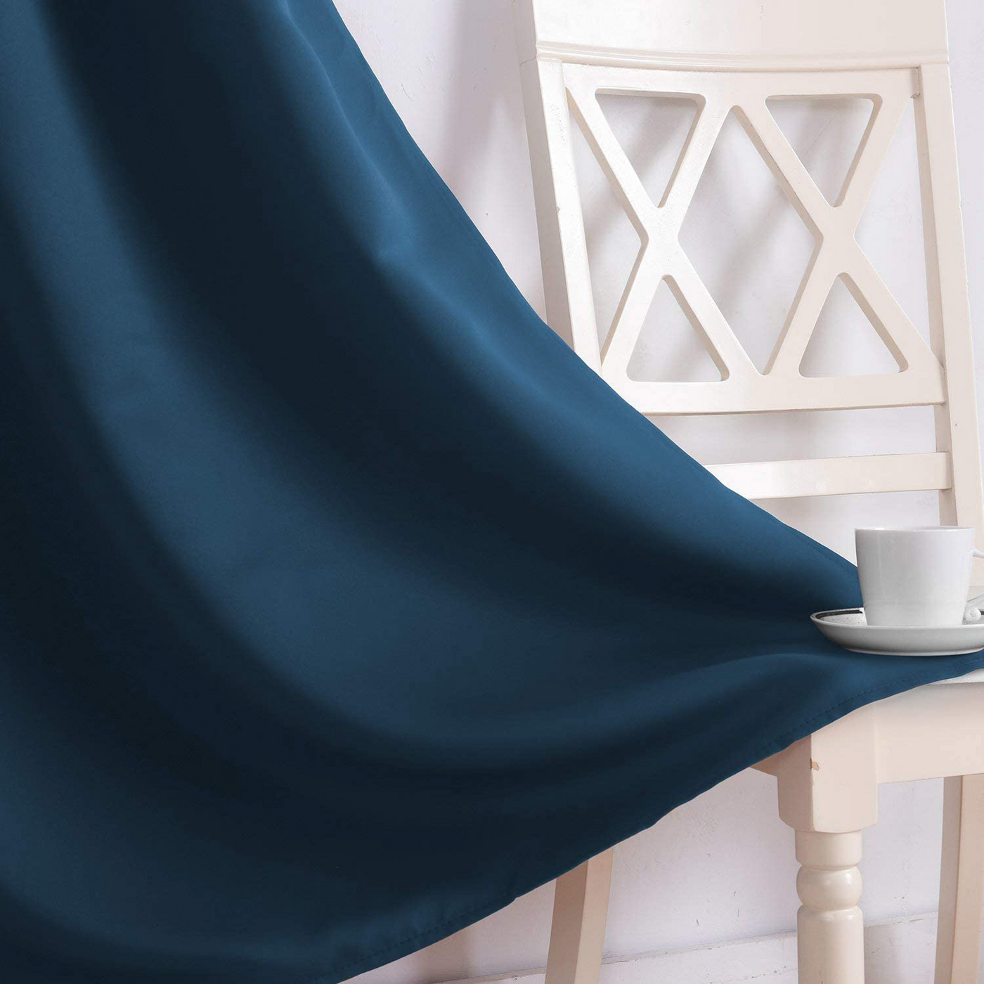 Tab Top Curtain 1 Piece - Navy Blue