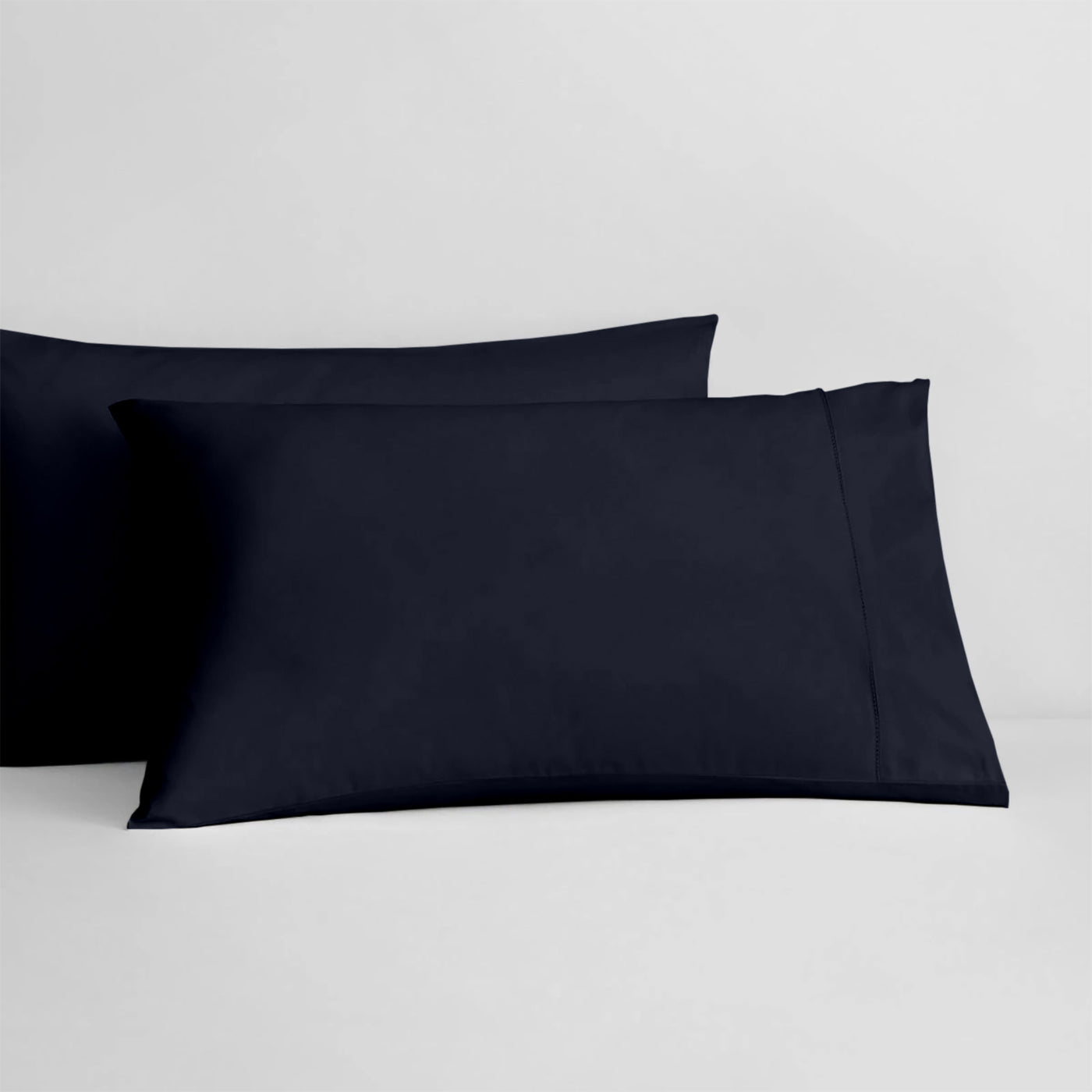 Set Of 2 - 300 TC Egyptian Cotton Pillow Covers - Navy Blue