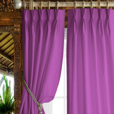 Triple Pinch Pleat Curtain 1 Piece - Plum