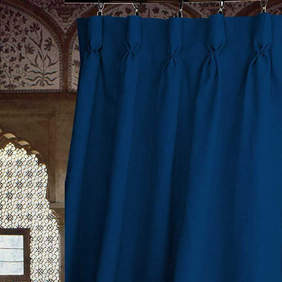 Goblet Pleat Curtain 1 Piece - Royal Blue