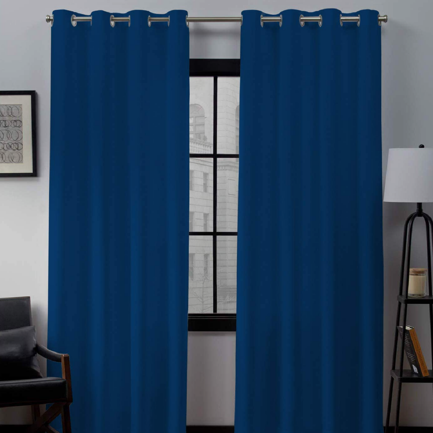Grommet Curtains 1 Piece - Royal Blue