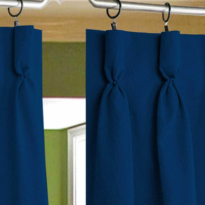 Goblet Pleat Curtain 1 Piece - Royal Blue