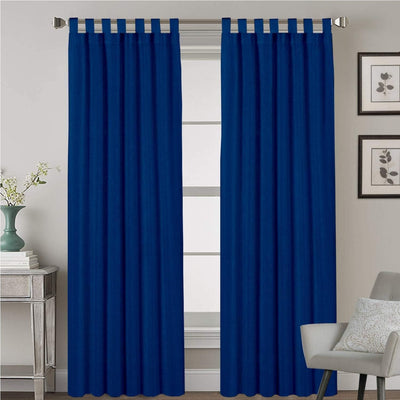 Tab Top Semi-Blackout Curtain 1 Piece - Royal Blue