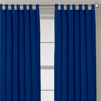 Tab Top Semi-Blackout Curtain 1 Piece - Royal Blue