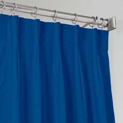 Triple Pinch Pleat 100% Blackout Curtain 1 Piece - Royal Blue