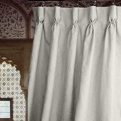 Goblet Pleat Curtain 1 Piece - Silver