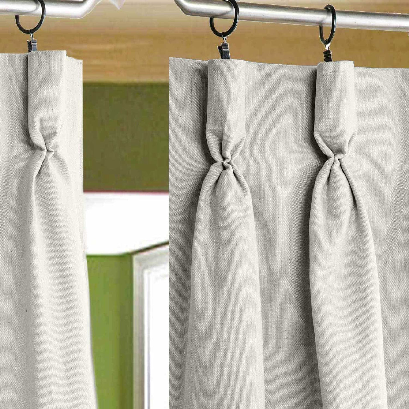 Goblet Pleat Curtain 1 Piece - Silver