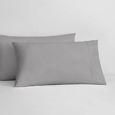 Set Of 2 - 300 TC Egyptian Cotton Pillow Covers - Silver