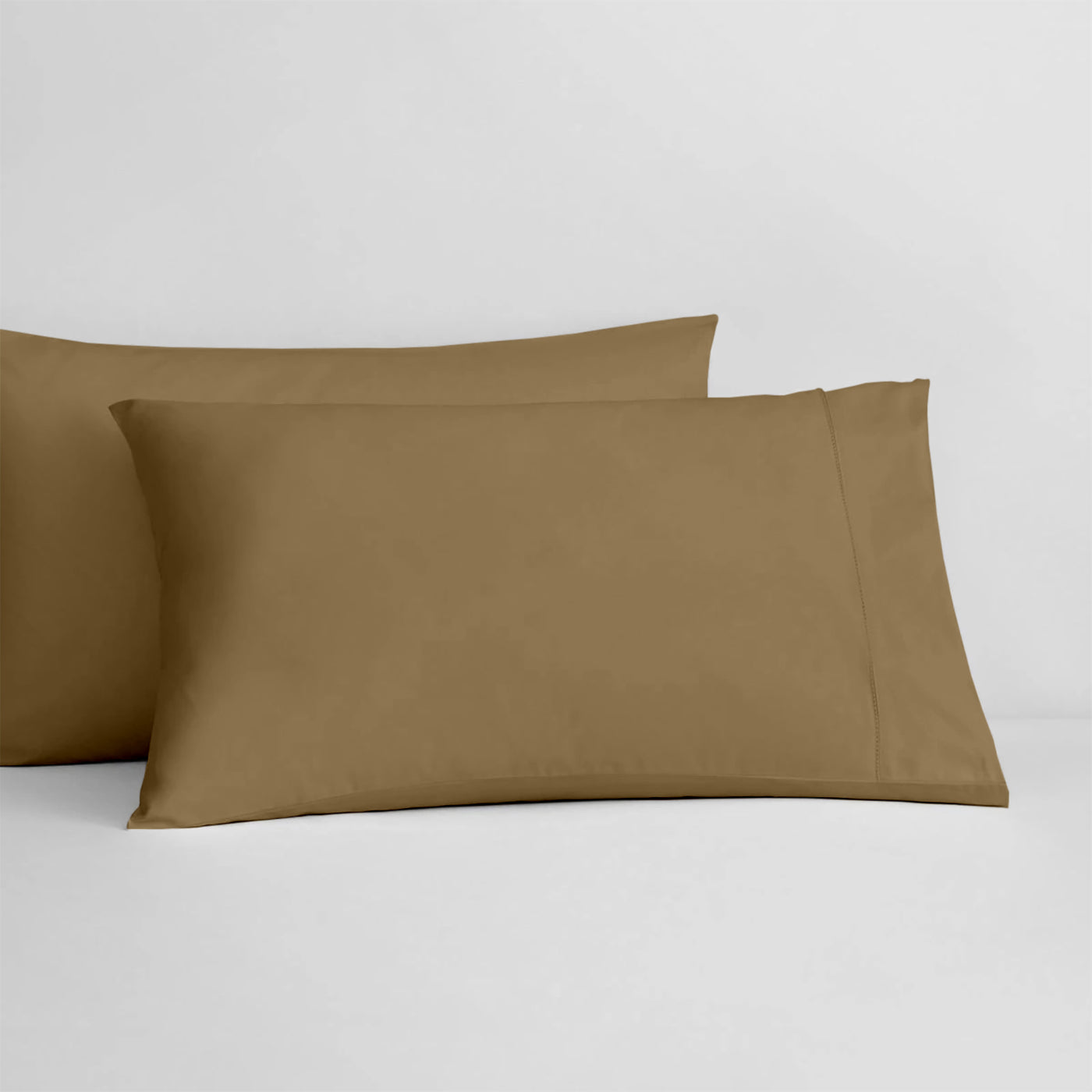Set Of 2 - 300 TC Egyptian Cotton Pillow Covers - Taupe
