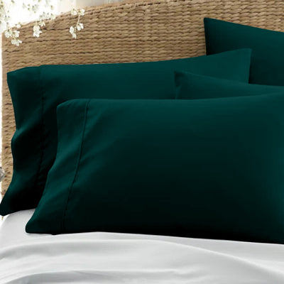 Set Of 2 - 300 TC Egyptian Cotton Pillow Covers - Teal