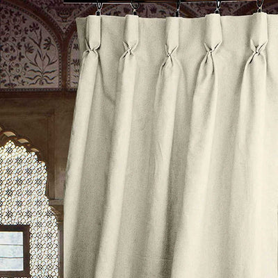 Goblet Pleat Curtain 1 Piece - White