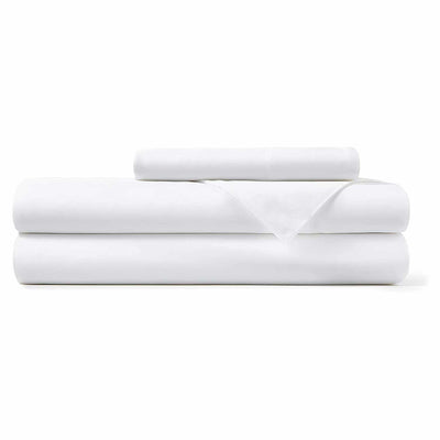 SOFT & COOLING TENCEL FITTED BED SHEET SET - WHITE