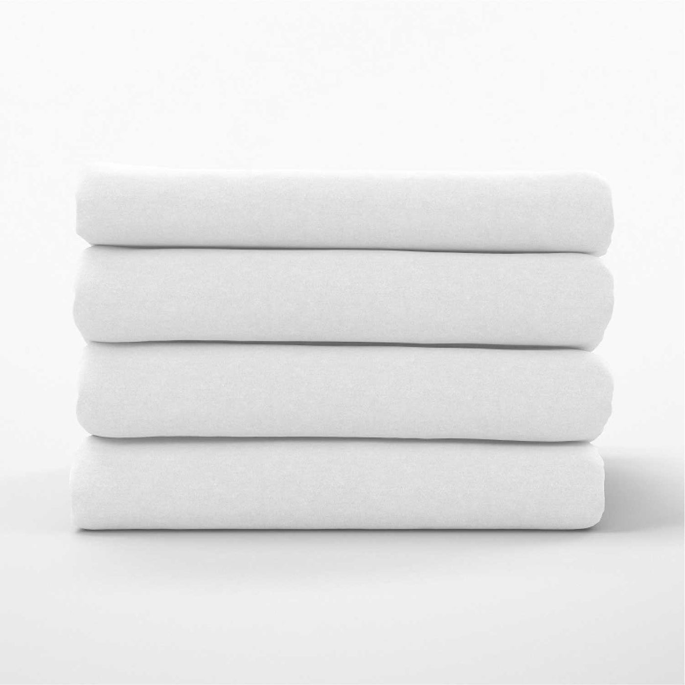 300 TC Egyptian Cotton Fitted Bed Sheet Set - White